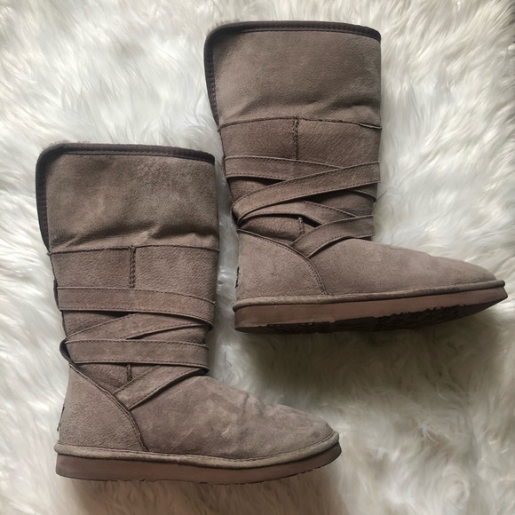 Lamo Shoes - Lamp Suede Tall Boots (Grey)
